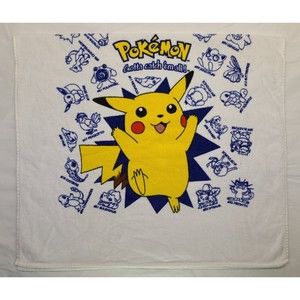 Vintage Nintendo Pokemon Pikachu Beach Towel Franco RARE Gotta Catch Em All 90s